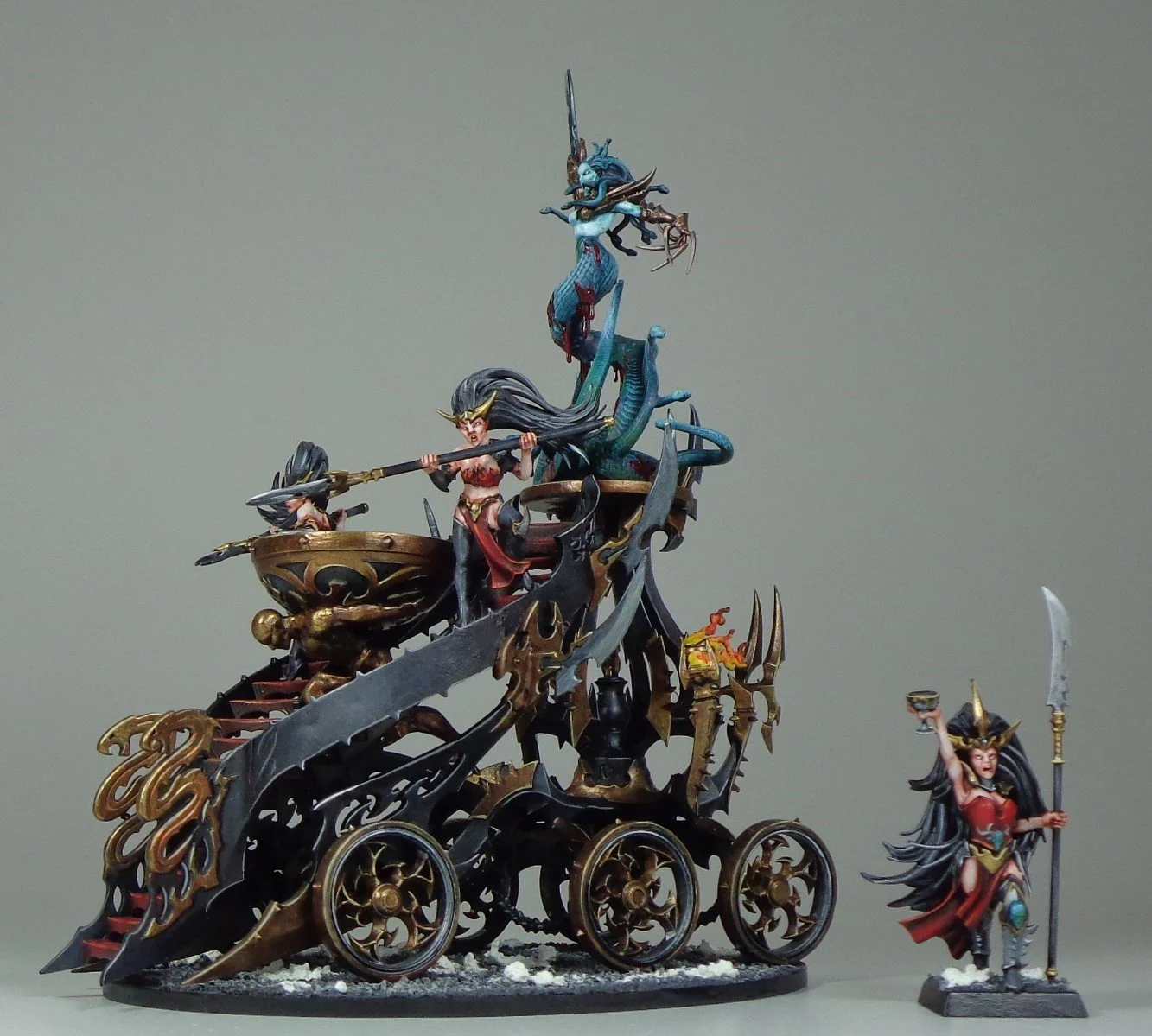 Warhammer Dark Elves ミニチュアセット Dark Elf Cold One Knights from Games Workshop (gw-0530